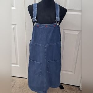 Marsh Landing Denim Overall Midi Dress